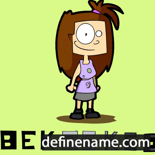 cartoon of the name Bekki