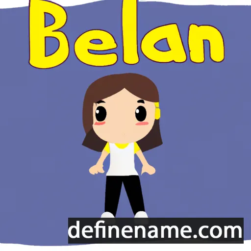 cartoon of the name Belén