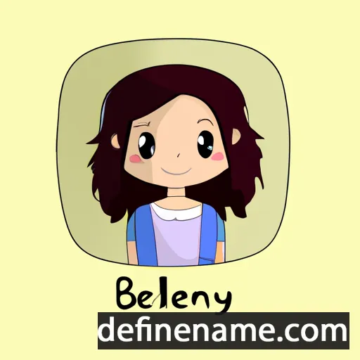 cartoon of the name Belinay