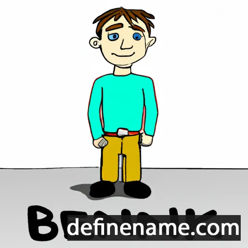 cartoon of the name Bendik