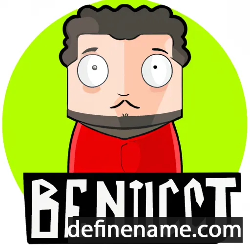 cartoon of the name Benedict