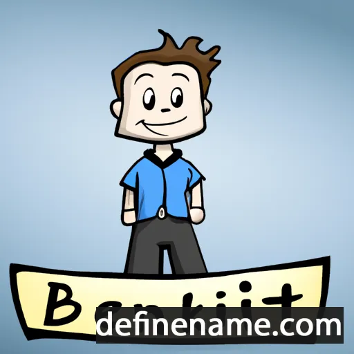 cartoon of the name Benedikt