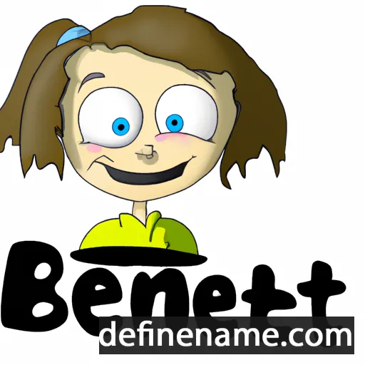 cartoon of the name Benedikte