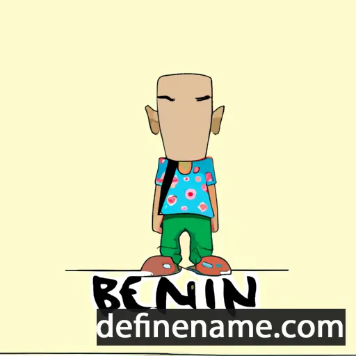 cartoon of the name Beniamin