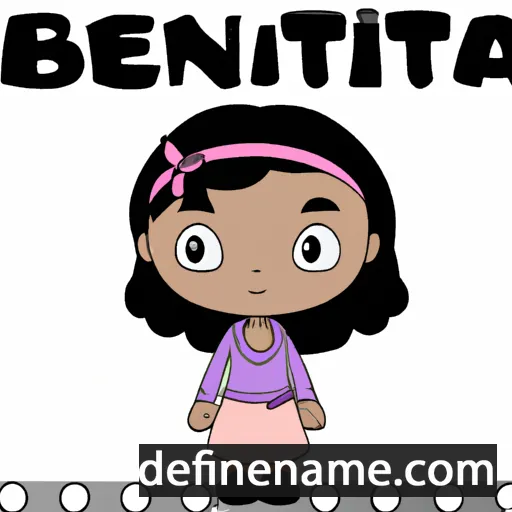 cartoon of the name Benita