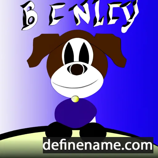 cartoon of the name Bentley