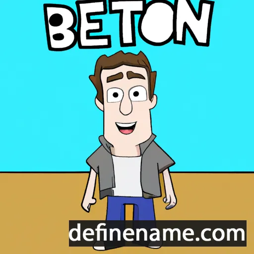 cartoon of the name Benton