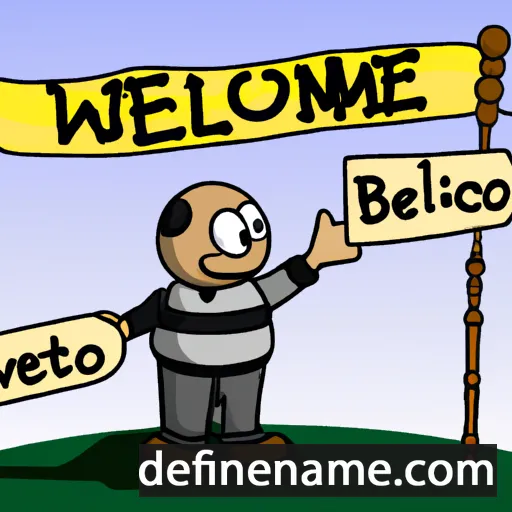 cartoon of the name Benvenuto