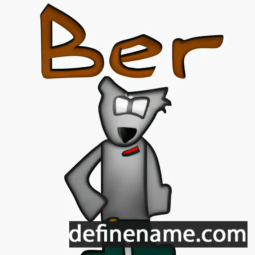 cartoon of the name Ber