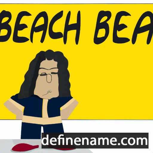 cartoon of the name Beracha