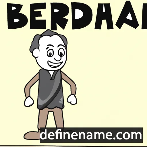 cartoon of the name Berahard