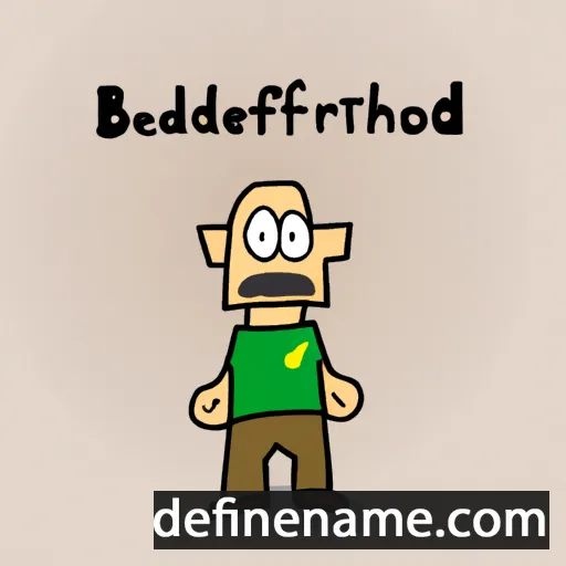 cartoon of the name Berhtoald