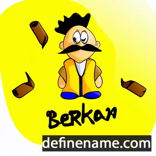 cartoon of the name Berkant