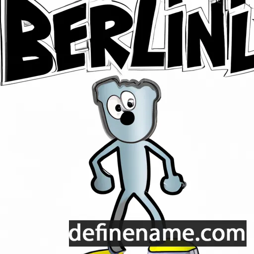 cartoon of the name Berlin