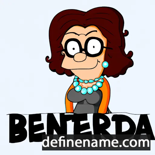 cartoon of the name Bernadeta