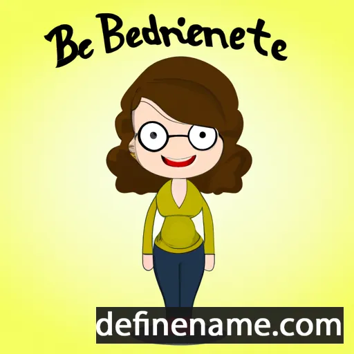 cartoon of the name Bernadette