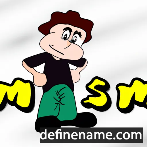 cartoon of the name Besim