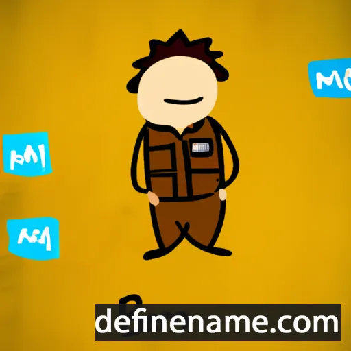 cartoon of the name Besim