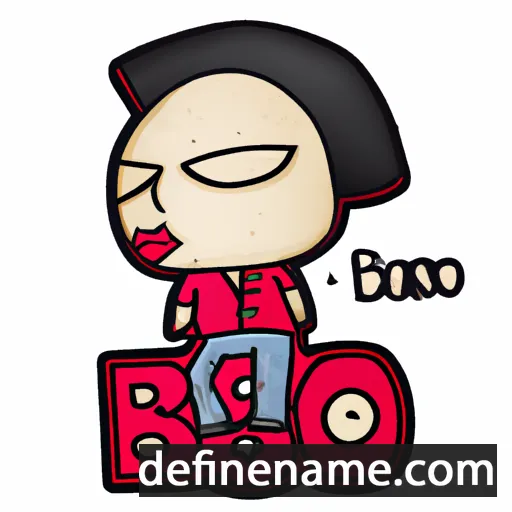 cartoon of the name Beso