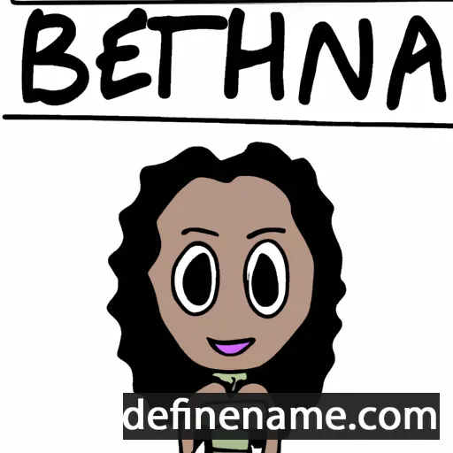 cartoon of the name Betania