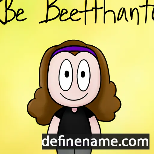 cartoon of the name Bethanie