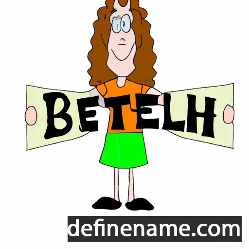 cartoon of the name Bethel