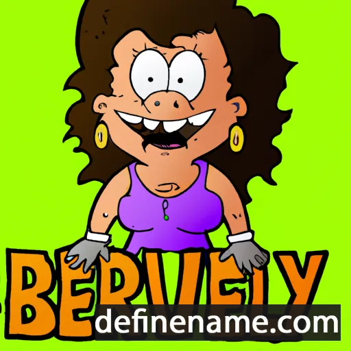 cartoon of the name Beverly