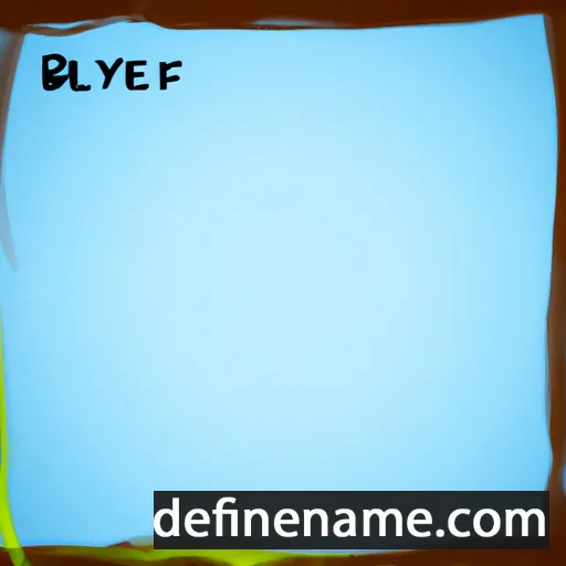 cartoon of the name Beyle