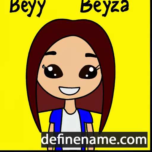 cartoon of the name Beyza