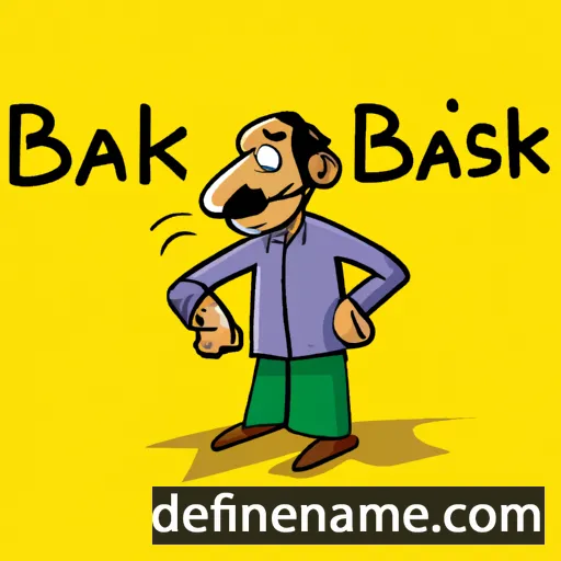 cartoon of the name Bhaskar