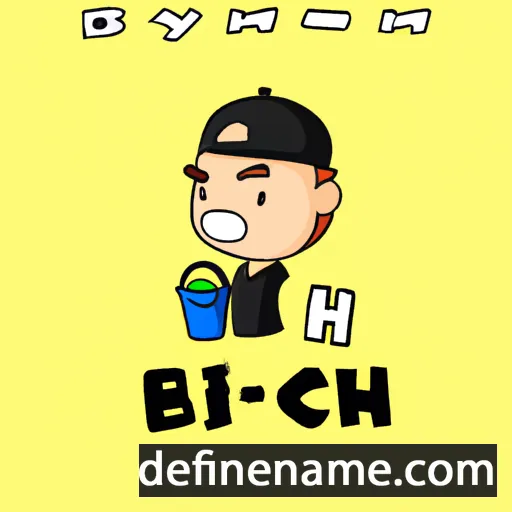 cartoon of the name Bích