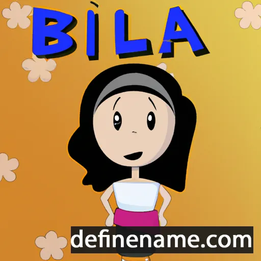 cartoon of the name Bibiána