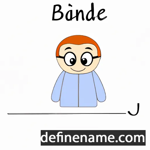 cartoon of the name Bidane