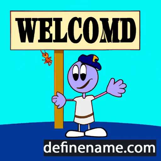 cartoon of the name Bienvenida