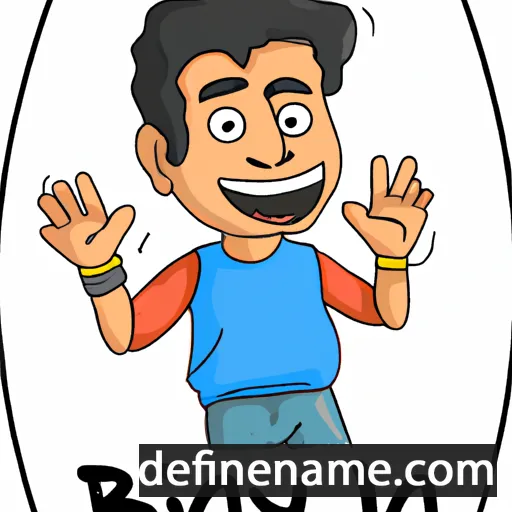 cartoon of the name Bijay