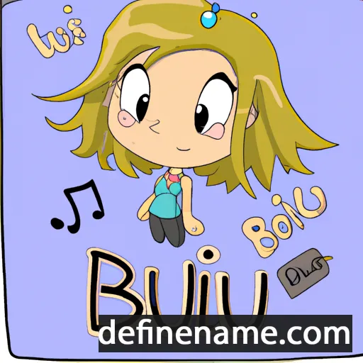 cartoon of the name Bijou