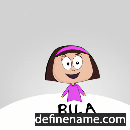 cartoon of the name Bila