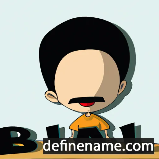 cartoon of the name Bilal