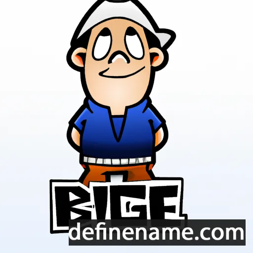 cartoon of the name Bilge