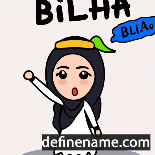 cartoon of the name Bilhah