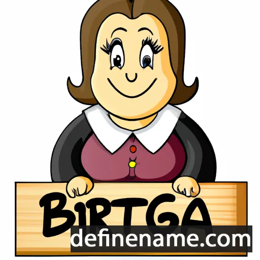 Birgitta cartoon