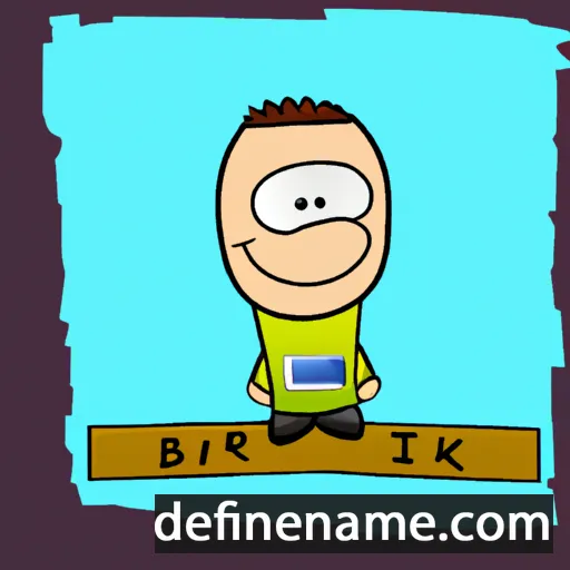 cartoon of the name Birkir