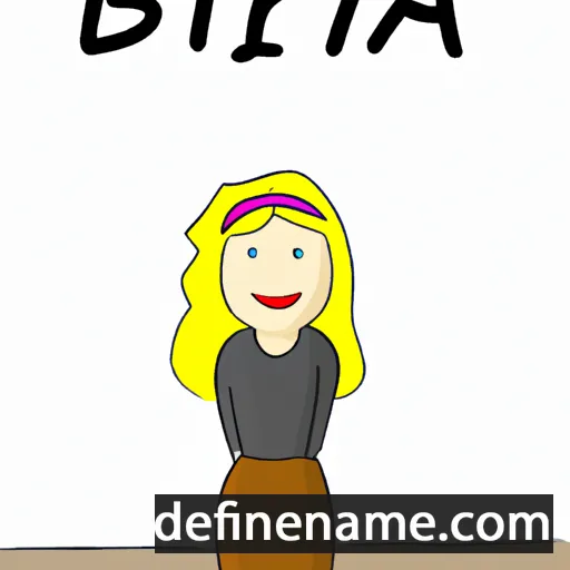 cartoon of the name Birta