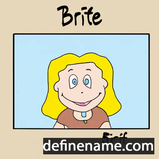 cartoon of the name Birthe