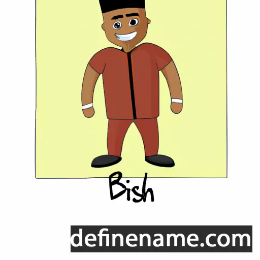 cartoon of the name Bishan