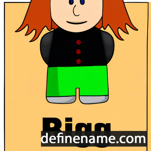 cartoon of the name Björg