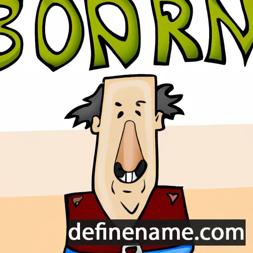 cartoon of the name Bjørnar