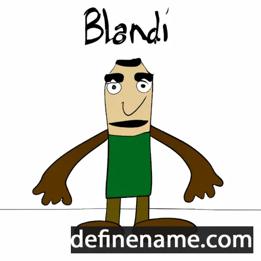 cartoon of the name Blaanid