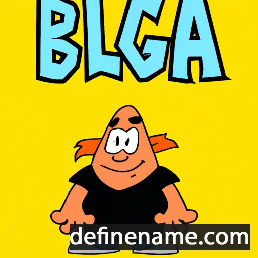 cartoon of the name Blaga