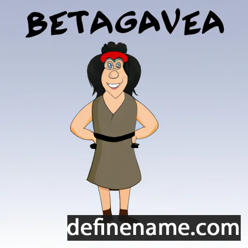 cartoon of the name Blagovesta